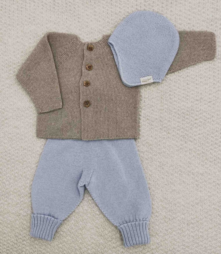 Newborn Mütze mit Ohrenklappen bis 0-18 Monate aus hochwertiger Merinowolle